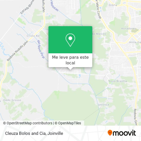 Cleuza Bolos and Cia mapa