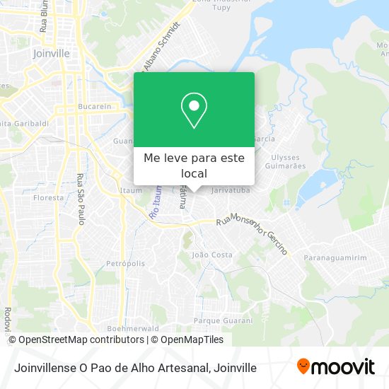 Joinvillense O Pao de Alho Artesanal mapa