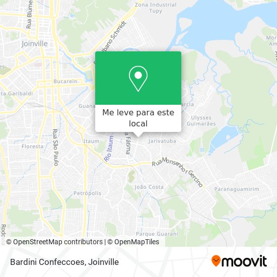 Bardini Confeccoes mapa
