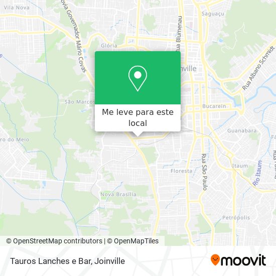 Tauros Lanches e Bar mapa