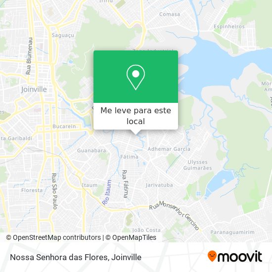 Nossa Senhora das Flores mapa