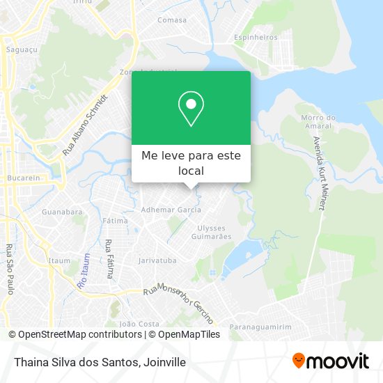 Thaina Silva dos Santos mapa