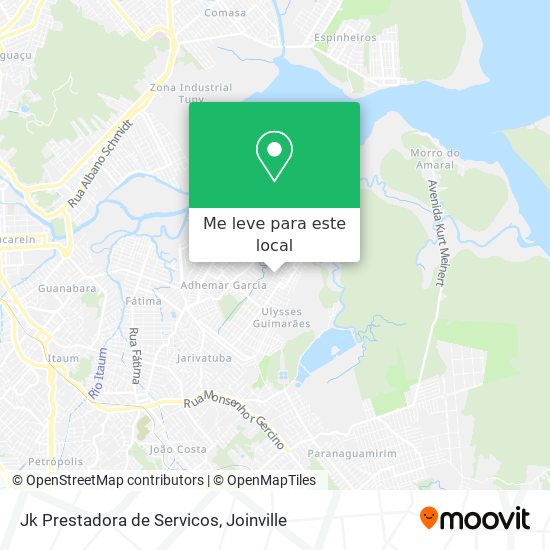 Jk Prestadora de Servicos mapa