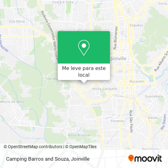 Camping Barros and Souza mapa