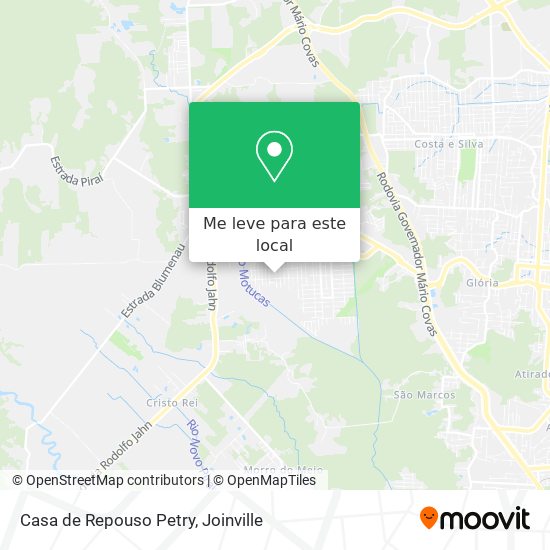 Casa de Repouso Petry mapa