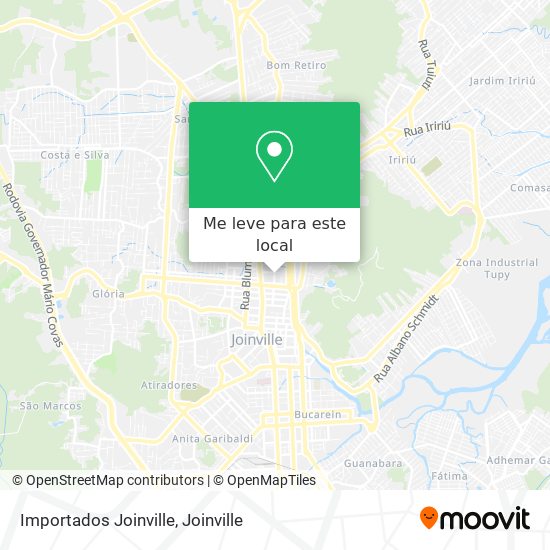 Importados Joinville mapa