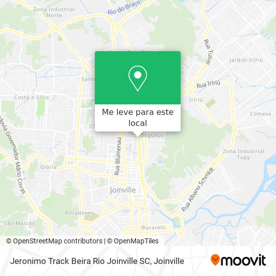 Jeronimo Track Beira Rio Joinville SC mapa