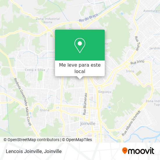 Lencois Joinville mapa