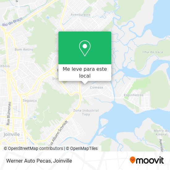 Werner Auto Pecas mapa