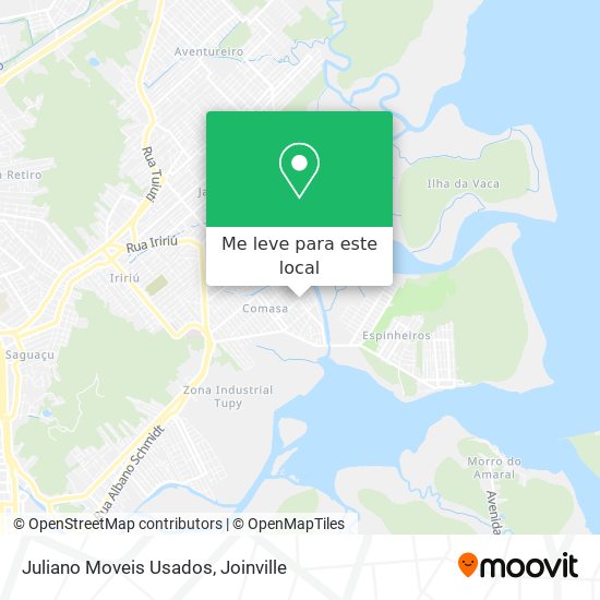 Juliano Moveis Usados mapa