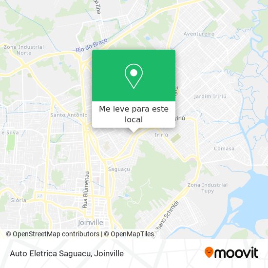 Auto Eletrica Saguacu mapa