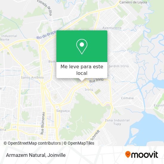 Armazem Natural mapa