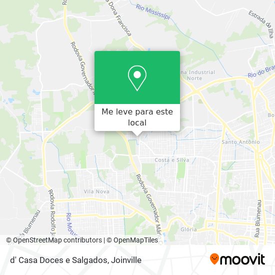 d' Casa Doces e Salgados mapa