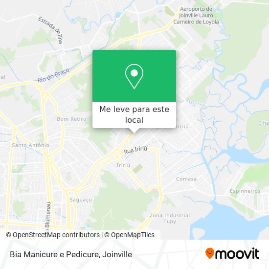 Bia Manicure e Pedicure mapa