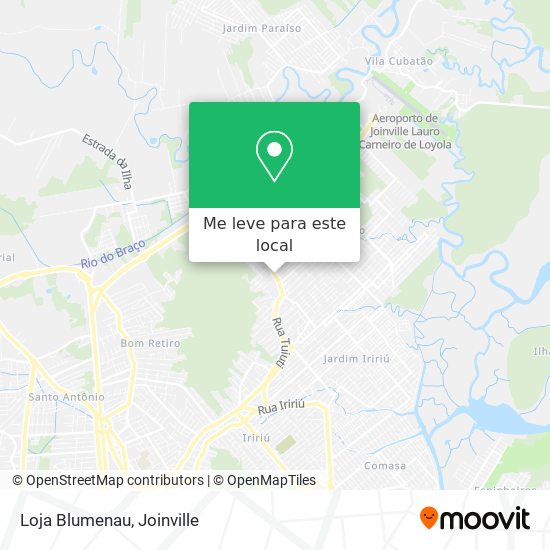 Loja Blumenau mapa