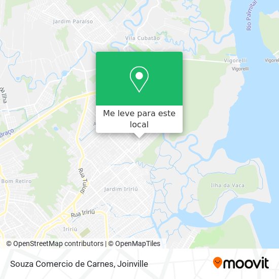 Souza Comercio de Carnes mapa