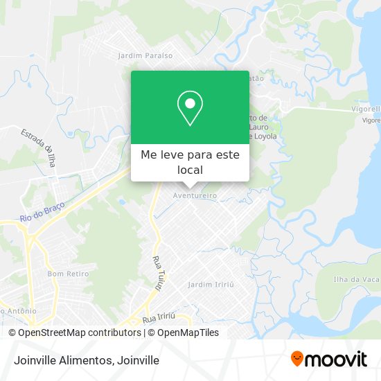 Joinville Alimentos mapa