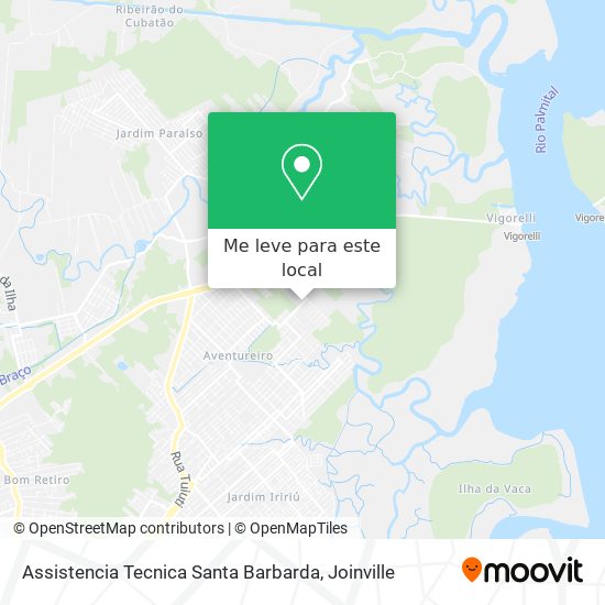 Assistencia Tecnica Santa Barbarda mapa