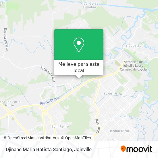 Djinane Maria Batista Santiago mapa