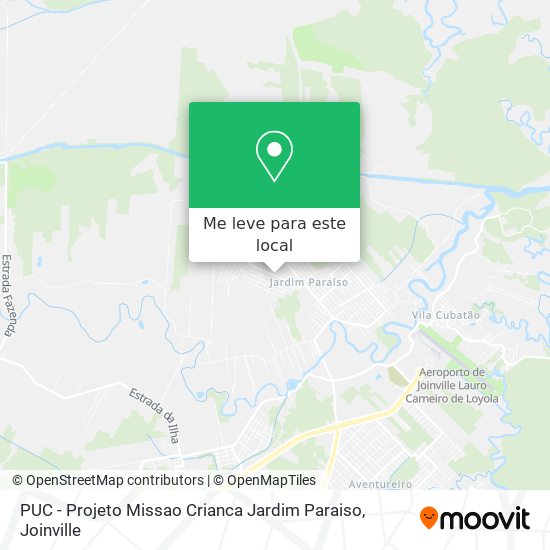 PUC - Projeto Missao Crianca Jardim Paraiso mapa