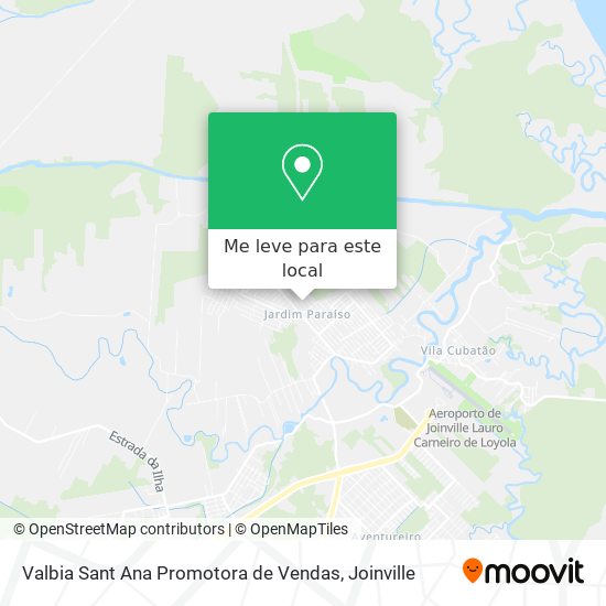 Valbia Sant Ana Promotora de Vendas mapa