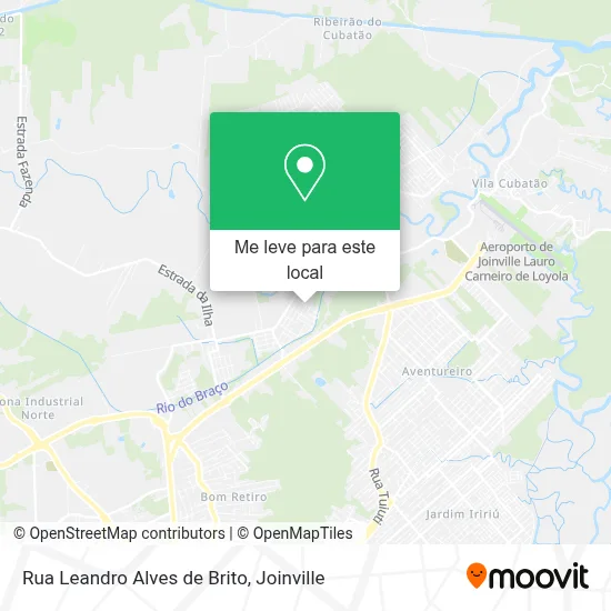 Rua Leandro Alves de Brito mapa