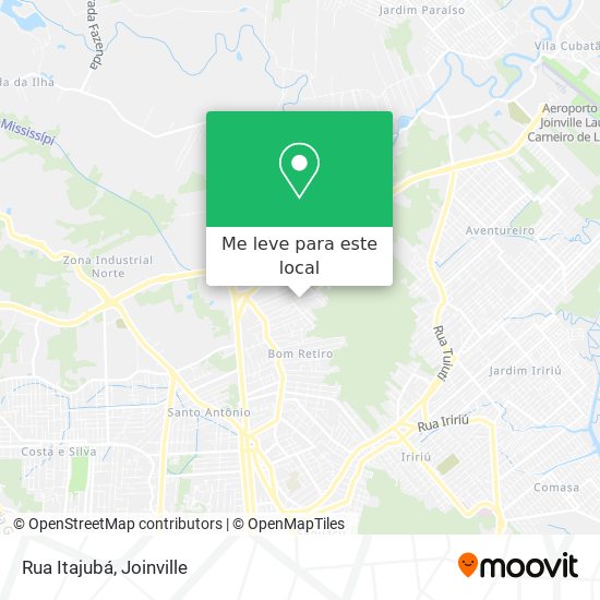 Rua Itajubá mapa