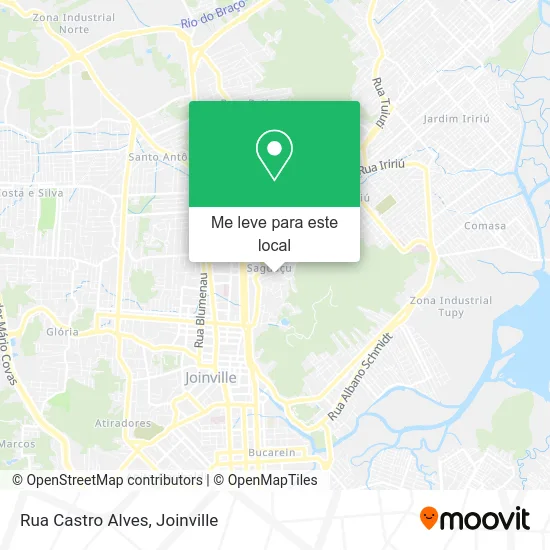 Rua Castro Alves mapa