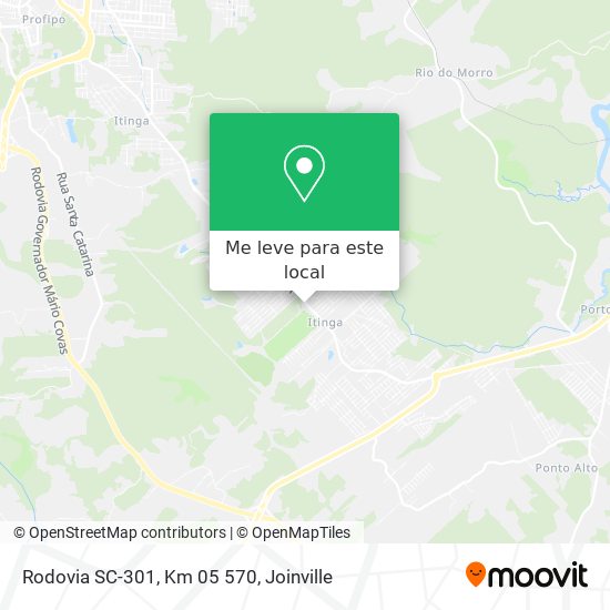 Rodovia SC-301, Km 05 570 mapa