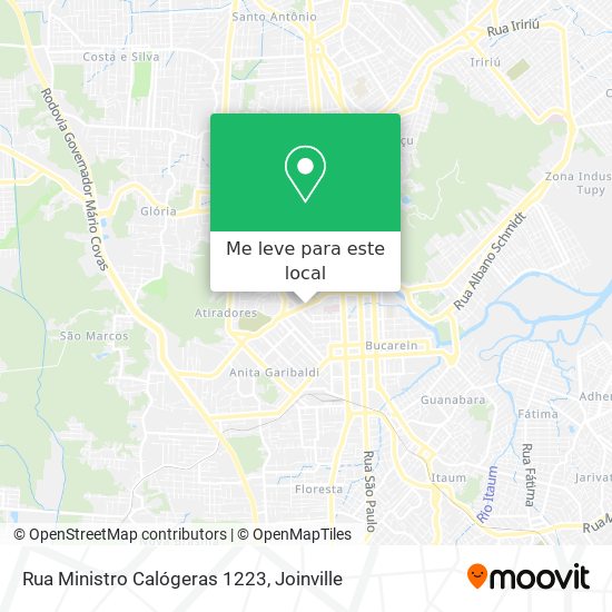 Rua Ministro Calógeras 1223 mapa