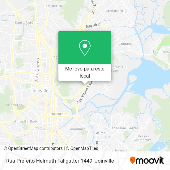 Rua Prefeito Helmuth Fallgatter 1449 mapa