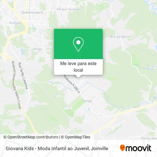 Giovana Kids - Moda Infantil ao Juvenil mapa