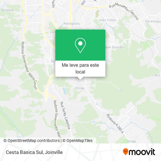 Cesta Basica Sul mapa