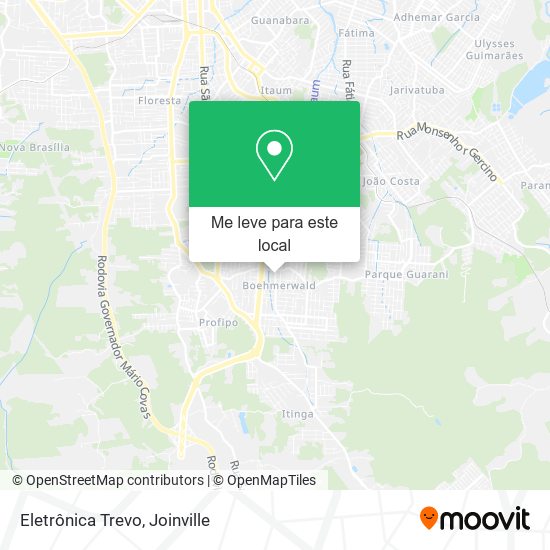 Eletrônica Trevo mapa