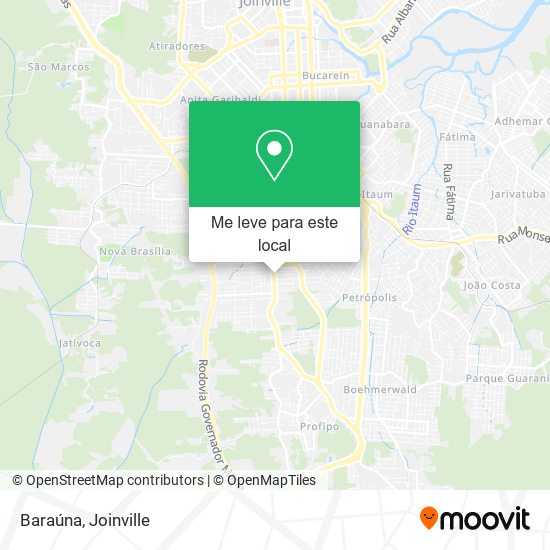 Baraúna mapa