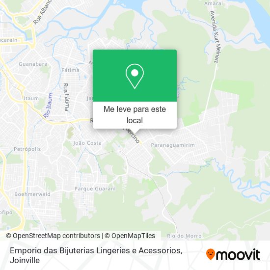 Emporio das Bijuterias Lingeries e Acessorios mapa