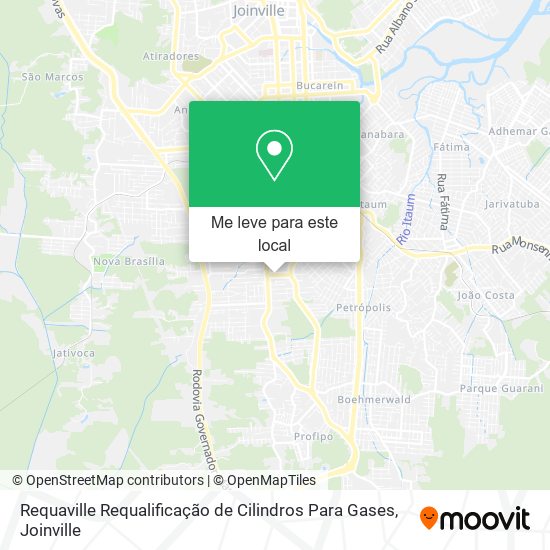 Requaville Requalificação de Cilindros Para Gases mapa