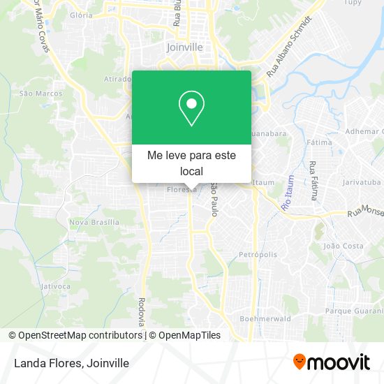 Landa Flores mapa