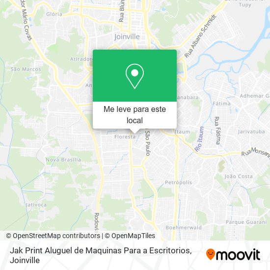 Jak Print Aluguel de Maquinas Para a Escritorios mapa