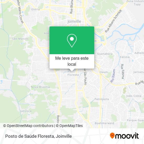 Posto de Saúde Floresta mapa