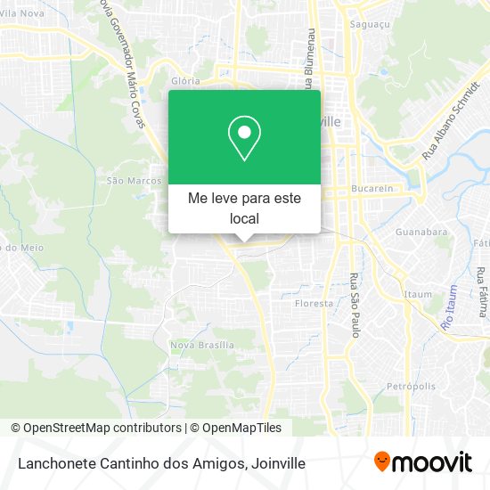 Lanchonete Cantinho dos Amigos mapa