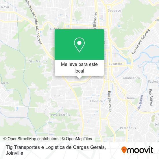 Tlg Transportes e Logistica de Cargas Gerais mapa