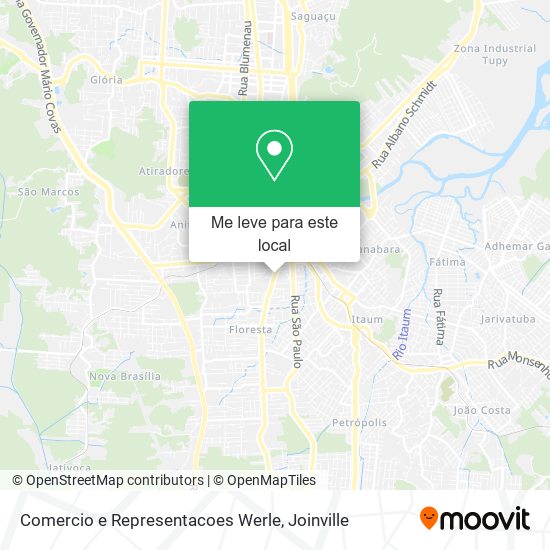 Comercio e Representacoes Werle mapa
