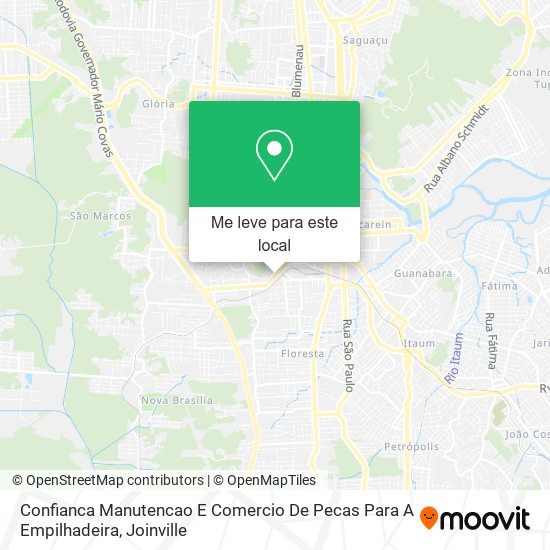 Confianca Manutencao E Comercio De Pecas Para A Empilhadeira mapa
