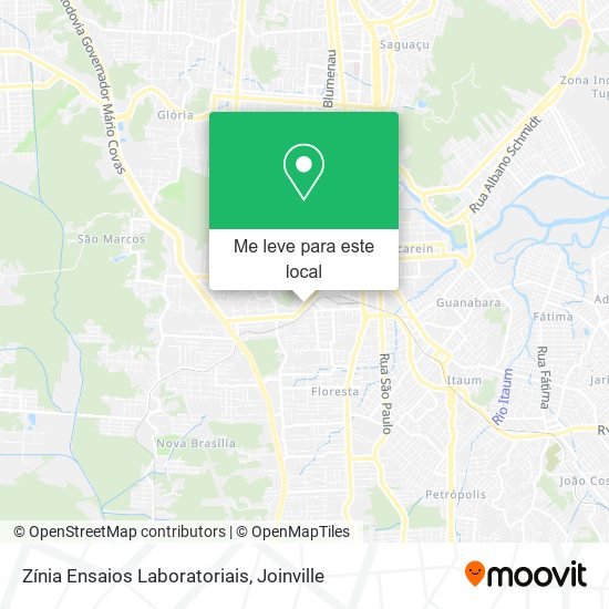 Zínia Ensaios Laboratoriais mapa