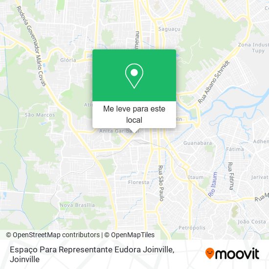 Espaço Para Representante Eudora Joinville mapa