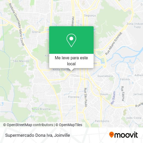 Supermercado Dona Iva mapa