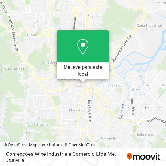 Confecções Wine Indústria e Comércio Ltda Me mapa