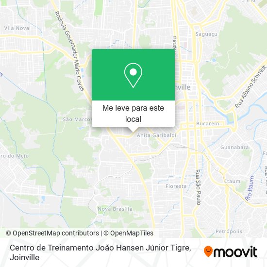 Centro de Treinamento João Hansen Júnior Tigre mapa