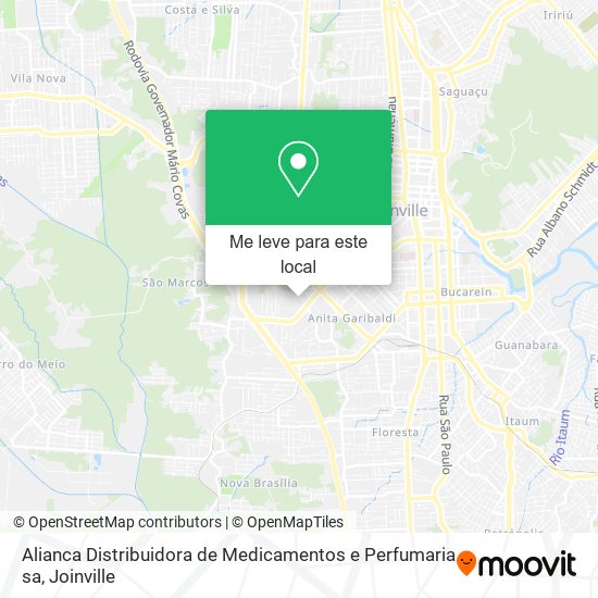 Alianca Distribuidora de Medicamentos e Perfumaria sa mapa